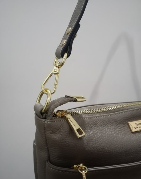 Dubai Imported Brown Leather Crossbody Bag – Ramzan Sale Up To 70% OFF